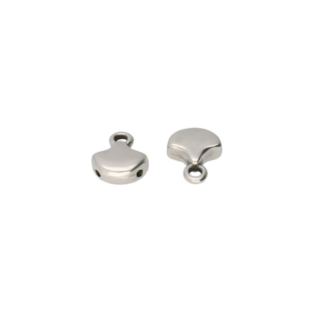 Cymbal™ Karavos-Ginko Bead Ending - Silver Plate - PerlineBeads