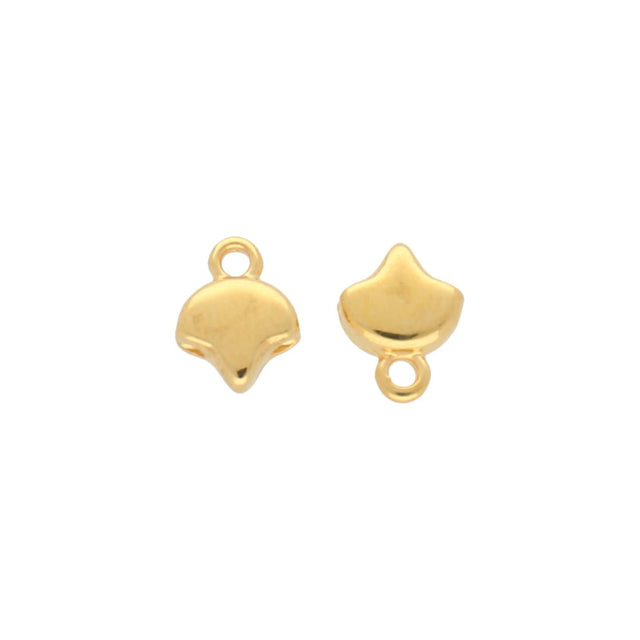 Cymbal™ Kastro-Ginko Bead Ending - 24K Gold Plate - PerlineBeads