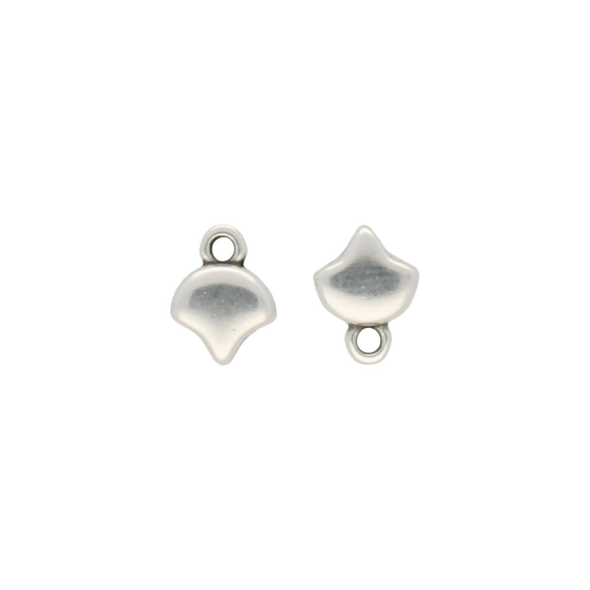 Cymbal™ Kastro-Ginko Bead Ending - Silver Plate - PerlineBeads
