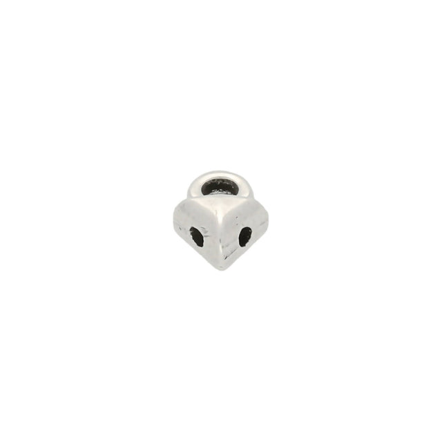 Cymbal™ Kleftiko-GemDuo Bead Ending - Antique Silver Plate - PerlineBeads