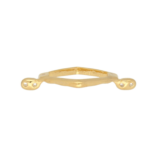 Cymbal™ Kotroni-SuperDuo Bead Connector - 24K Gold Plate - PerlineBeads