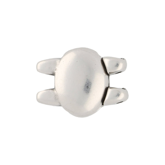 Cymbal™ Kypri II SuperDuo Magnetic Clasp - Antique Silver Plate - PerlineBeads