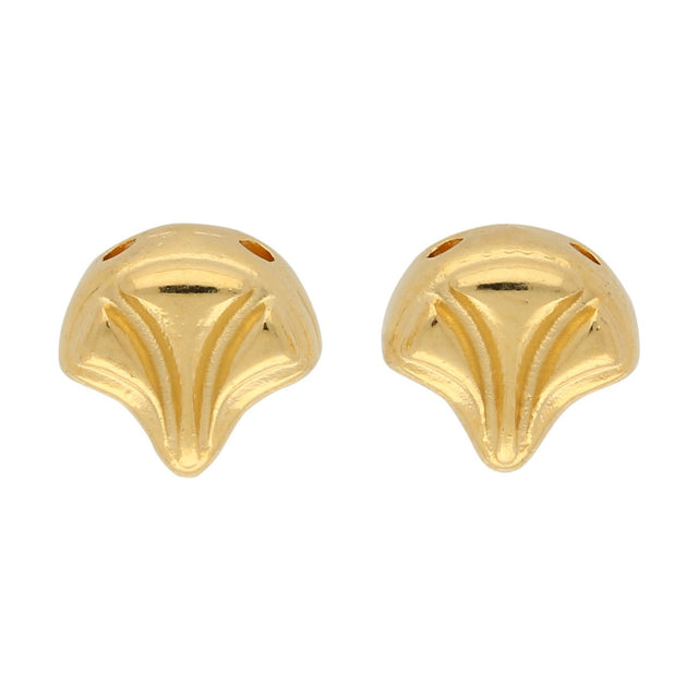 Cymbal™ Limani-Ginko Ohrringe - Gold Plate - PerlineBeads