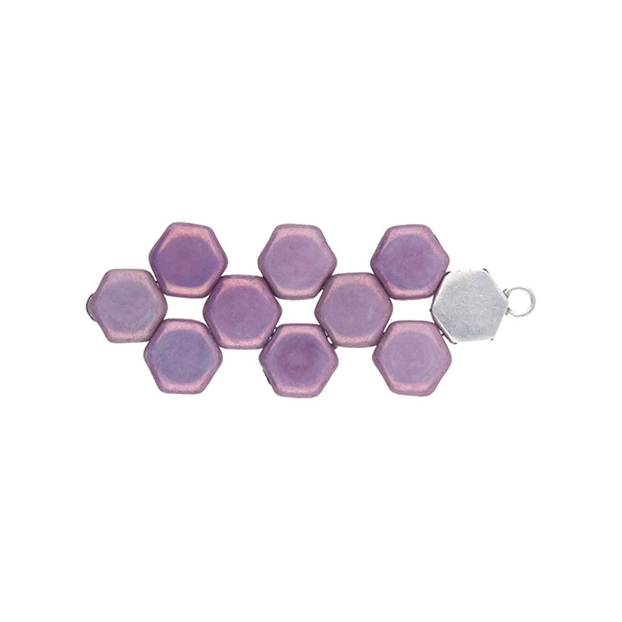 Cymbal™ Maragas-Honeycomb Bead Ending - Silver Plate - PerlineBeads