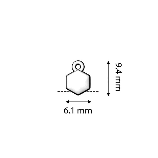 Cymbal™ Maragas-Honeycomb Bead Ending - Silver Plate - PerlineBeads