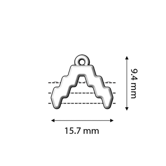 Cymbal™ Menites-Superduo Bead Ending - 24K Gold Plate - PerlineBeads