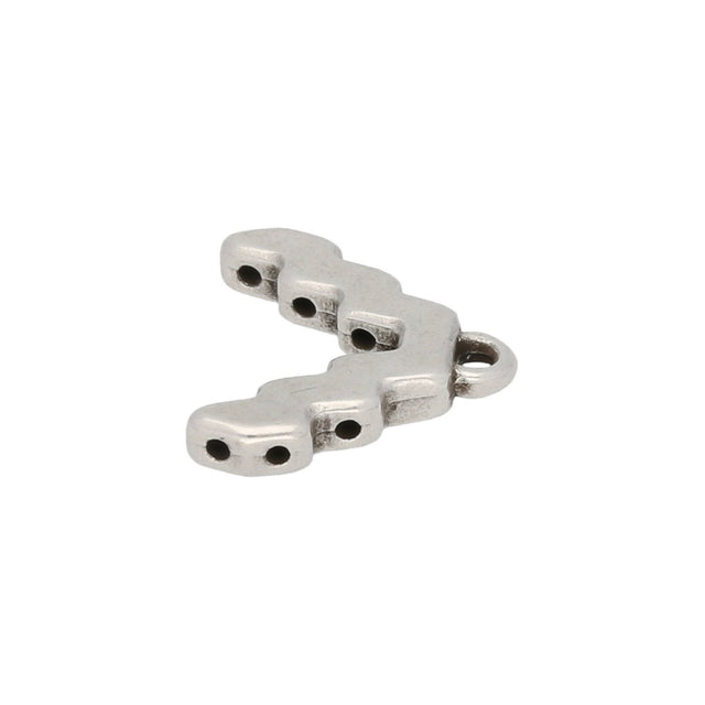 Cymbal™ Menites-Superduo Bead Ending - Antique Silver Plate - PerlineBeads