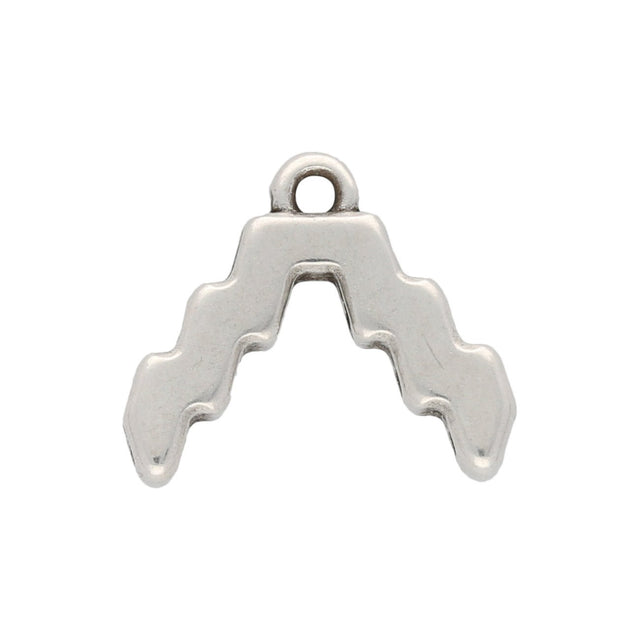 Cymbal™ Menites-Superduo Bead Ending - Antique Silver Plate - PerlineBeads