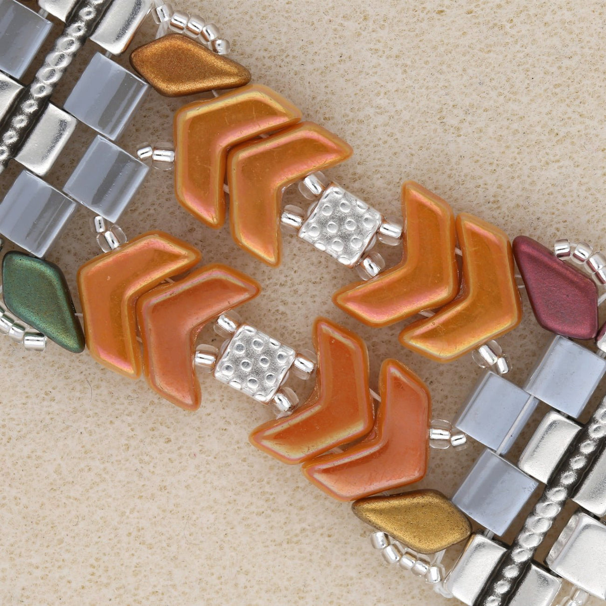 Cymbal™ Parasporos-Tila Bead Substitute – Versilbert - PerlineBeads