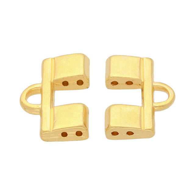 Cymbal™ Piperi II - Tila Bead Ending - 24K Gold Plate - PerlineBeads