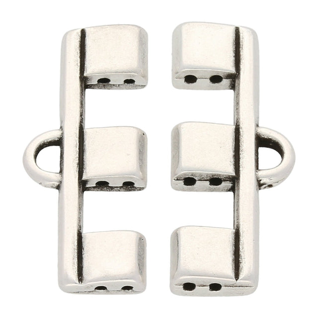 Cymbal™ Piperi III - Bead Ending - Antique Silver Plate - PerlineBeads