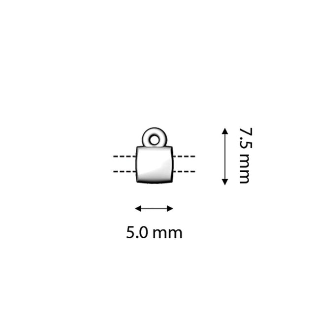 Cymbal™ Piperi - Tila Bead Ending - Antique Brass Plate - PerlineBeads