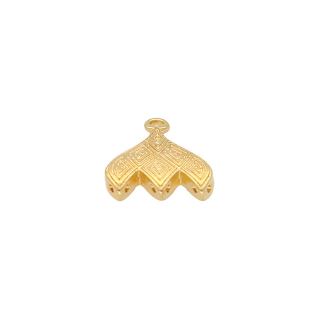 Cymbal™ Tourlos III-GemDuo Bead Ending - 24K Gold Plate - PerlineBeads
