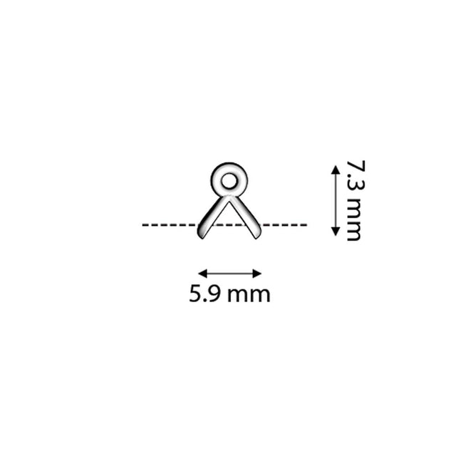 Cymbal™ Triades-GemDuo Bead Ending – Antique Silver Plate - PerlineBeads