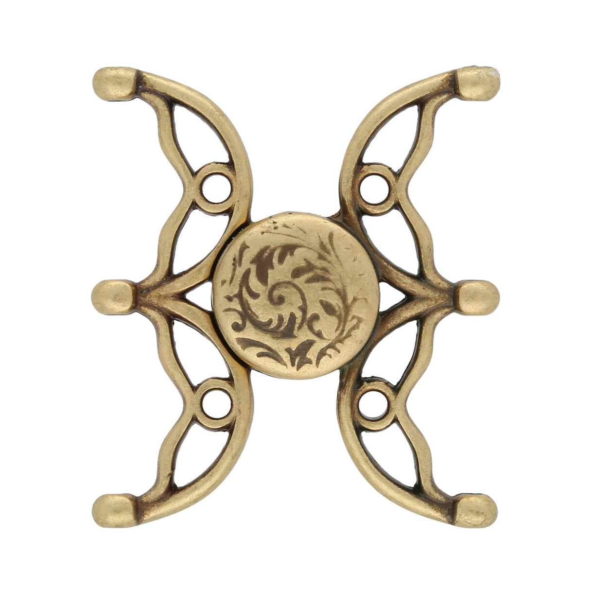 Cymbal™ Volakas III 8/0 Magnetic Clasp - Antique Brass Plate - PerlineBeads