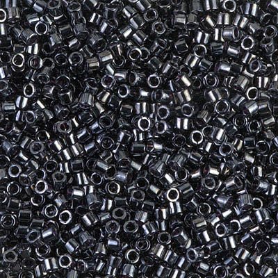 Delica 10/0 - DBM0001 - Gunmetal - PerlineBeads