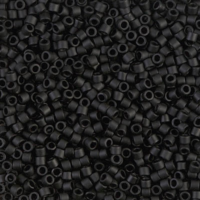 Delica 10/0 - DBM0310 - Matte black - PerlineBeads
