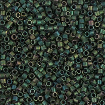 Delica 10/0 - DBM0327 - Matte Metallic Teal Iris - PerlineBeads