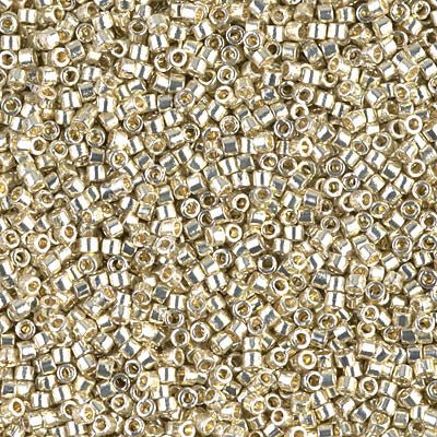 Delica 11/0 - DB1831 - Duracoat Galvanized Silver - PerlineBeads