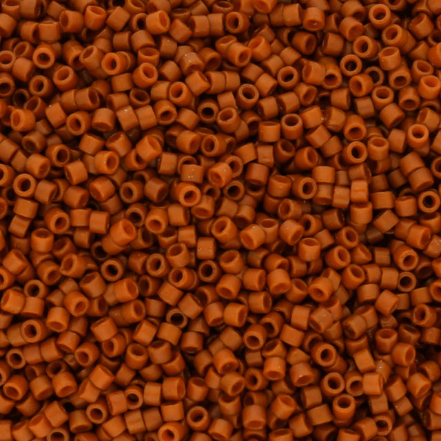 Delica 11/0 - DB2108 - Duracoat Opaque Persimmon - PerlineBeads