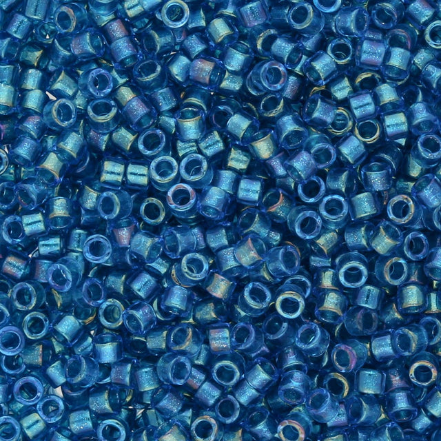 Delica 11/0 – DB2385 – Fancy Lined Teal Blue - PerlineBeads