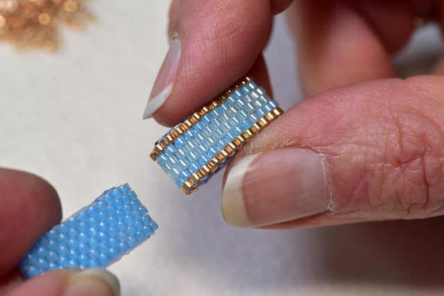 Delica 11/0 - DB239 - Lined Crystal Light Aquamarine - PerlineBeads