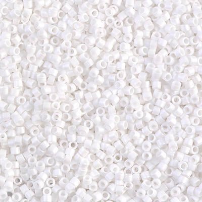 Delica 11/0 - DB351 - Matte White - PerlineBeads