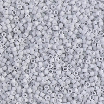 Delica 11/0 - DB357 - Matte Light Grey - PerlineBeads