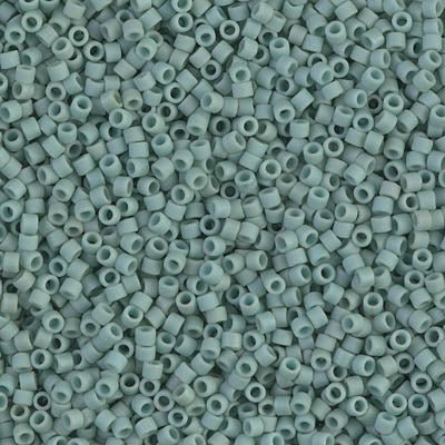 Delica 11/0 - DB374 - Matte Metallic Seafoam - PerlineBeads