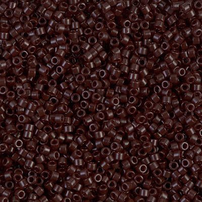 Delica 11/0 - DB734 - Opaque Chocolate Brown - PerlineBeads