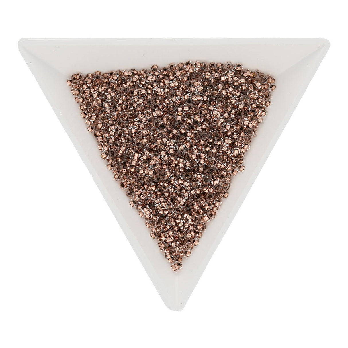 Demi-Round 11/0 – PermaFinish - Copper-Lined Crystal - PerlineBeads