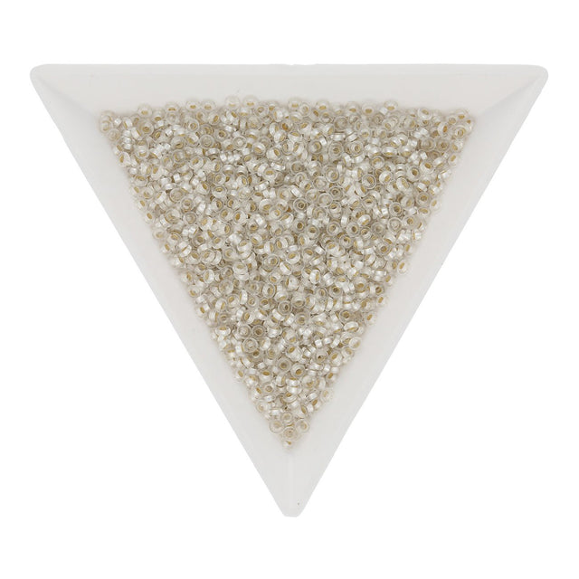 Demi-Round 11/0 – PermaFinish – Silver Lined Frosted - PerlineBeads