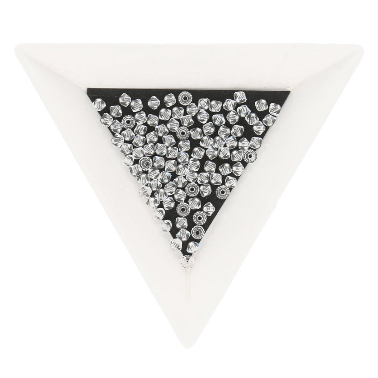 Doppelkegel 3 mm - Crystal - PerlineBeads