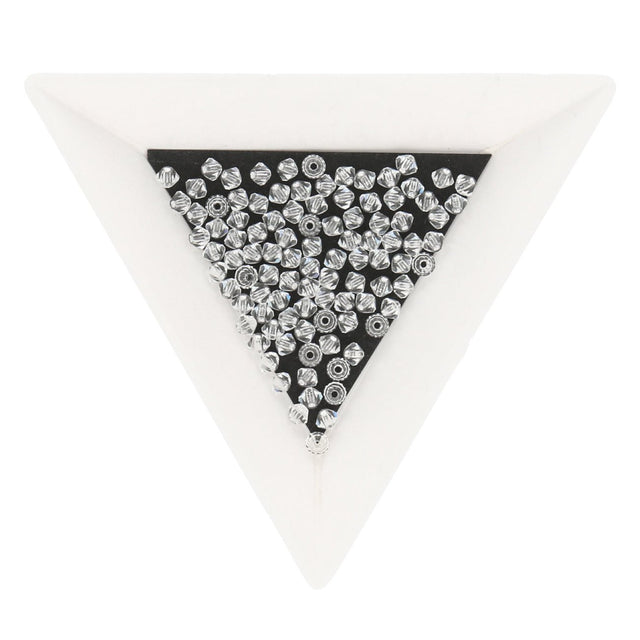 Doppelkegel 3 mm - Crystal - PerlineBeads