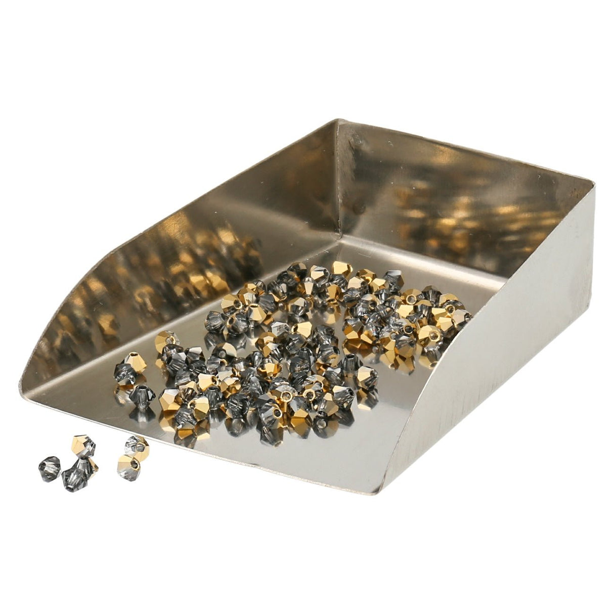 Doppelkegel 3 mm - Crystal Aurum Half Cut - PerlineBeads