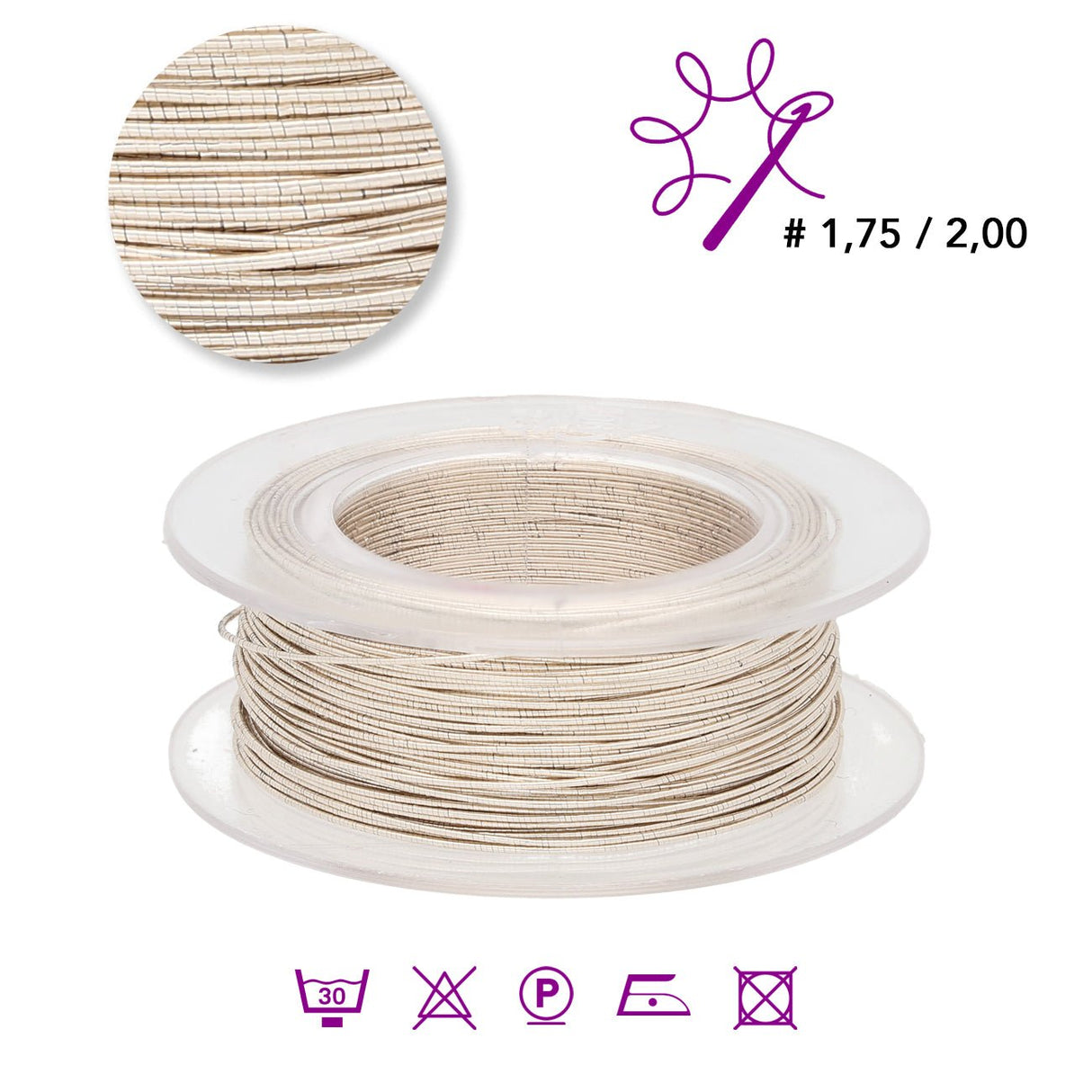 Dragon Metal Schmuckgarn - Platin (99128) - PerlineBeads