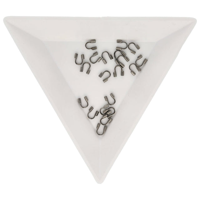 Drahtschutz (Wire guardian) aus Messing – Farbe Gunmetal - PerlineBeads