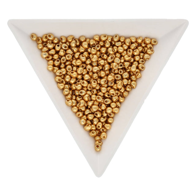 Drop Beads 2,8 mm – Duracoat Galvanized Gold - PerlineBeads