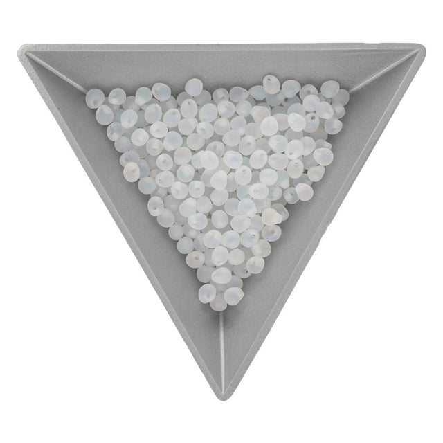 Drop Beads 3,4 mm – Matte Transparent Crystal AB - PerlineBeads