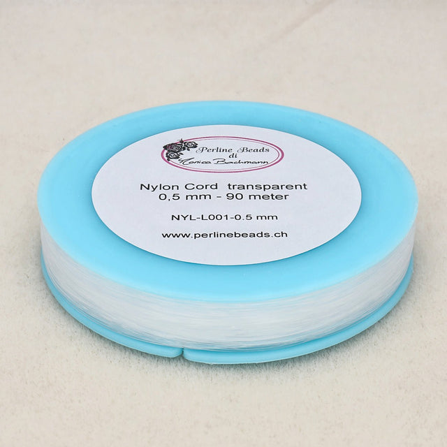 Durchsichtiger Nylon-Faden 0,5 mm - PerlineBeads