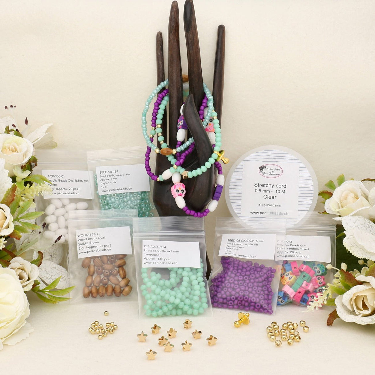 Elastische Armbänder – Starter Kit - PerlineBeads