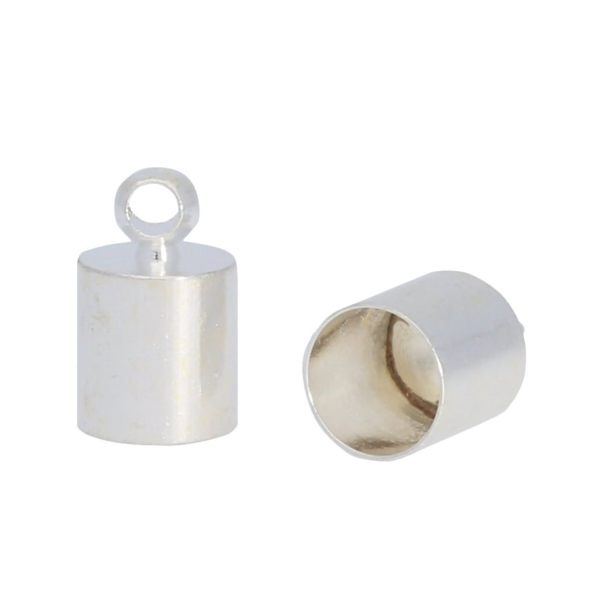 Endkappe-Kordelende 10x6 mm - Silber - PerlineBeads