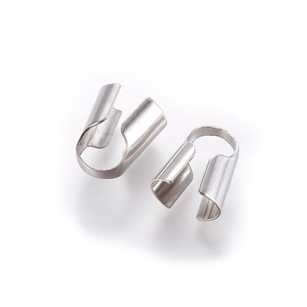 Endkappe-Kordelende 13x7,5x11 mm - Edelstahl - PerlineBeads