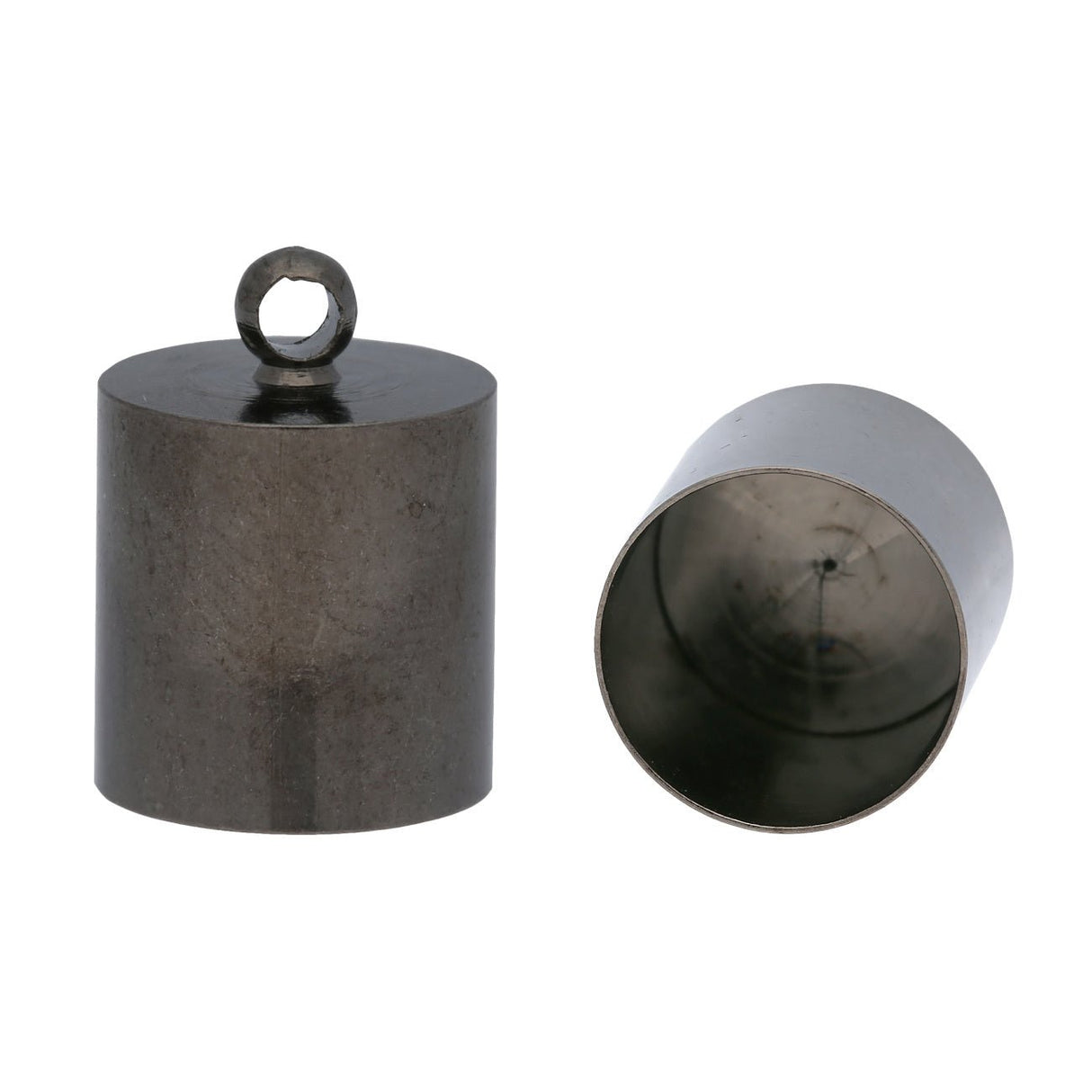 Endkappe-Kordelende 14x10 mm - Gunmetal - PerlineBeads