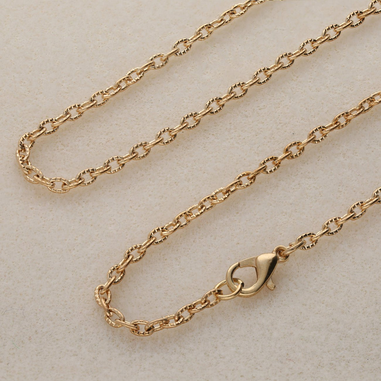 Fertige Halskette 62 cm - Vergoldet - PerlineBeads