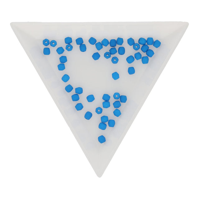 Fire polished 3 mm Glasperlen - Neon Blue - PerlineBeads