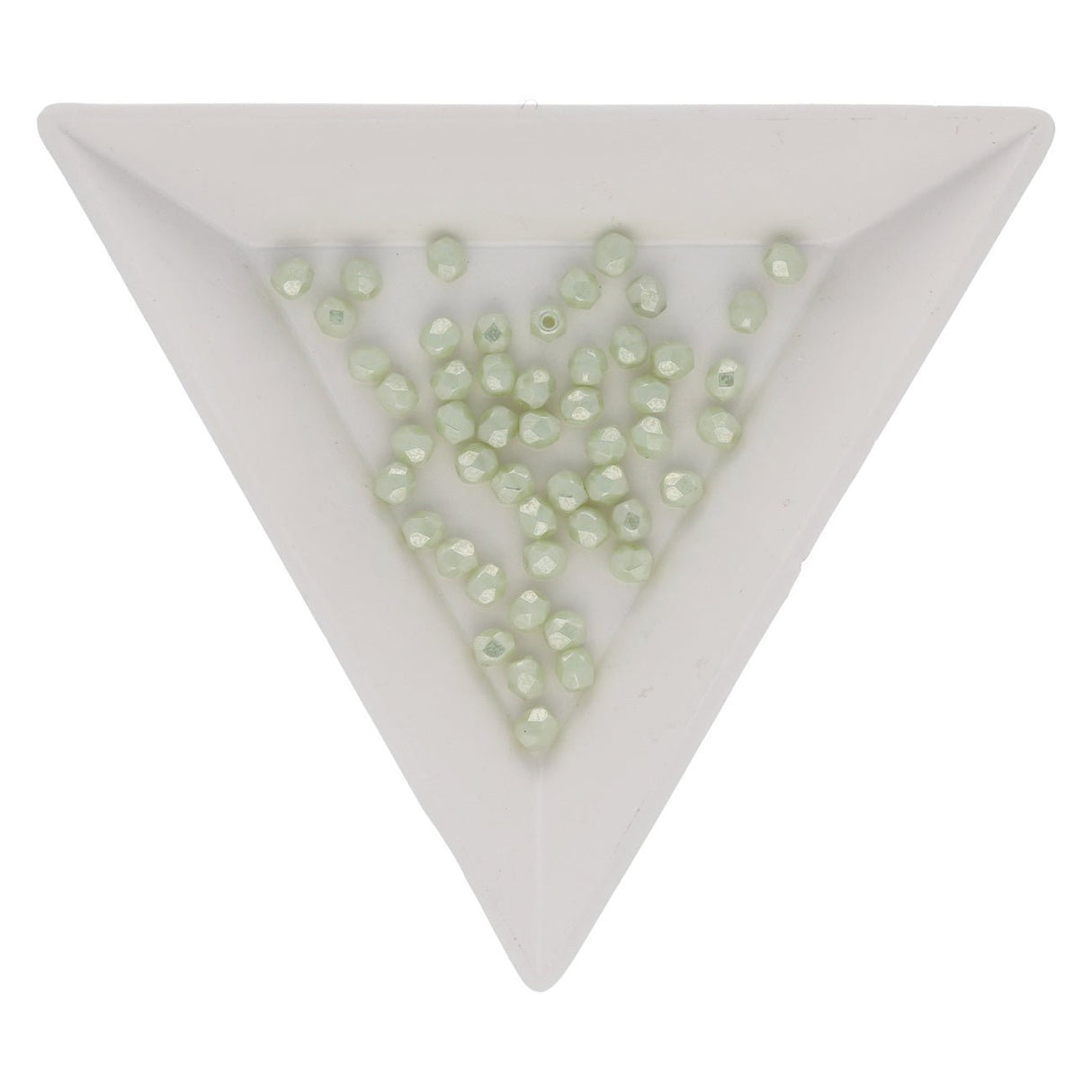 Fire polished 3 mm Glasperlen - Opaque Azure Turquoise - PerlineBeads