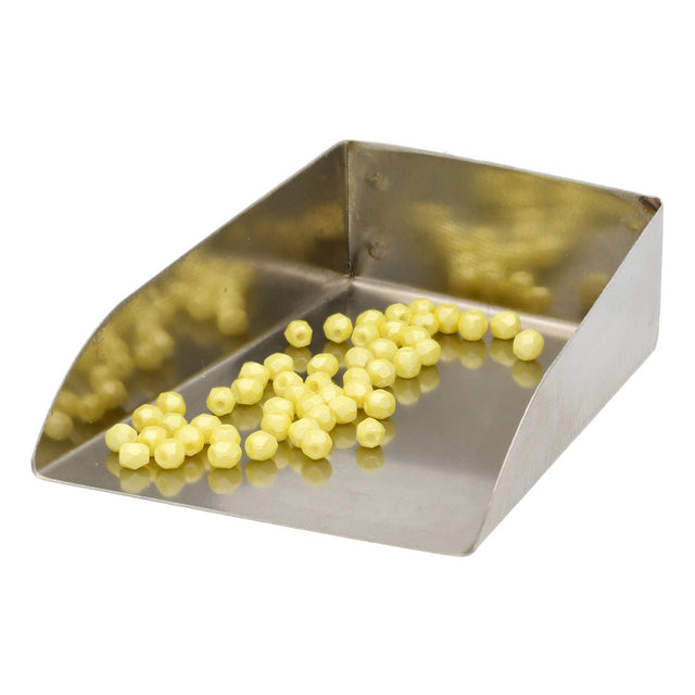 Fire polished 3 mm Glasperlen - Pearl Shine Amber - PerlineBeads