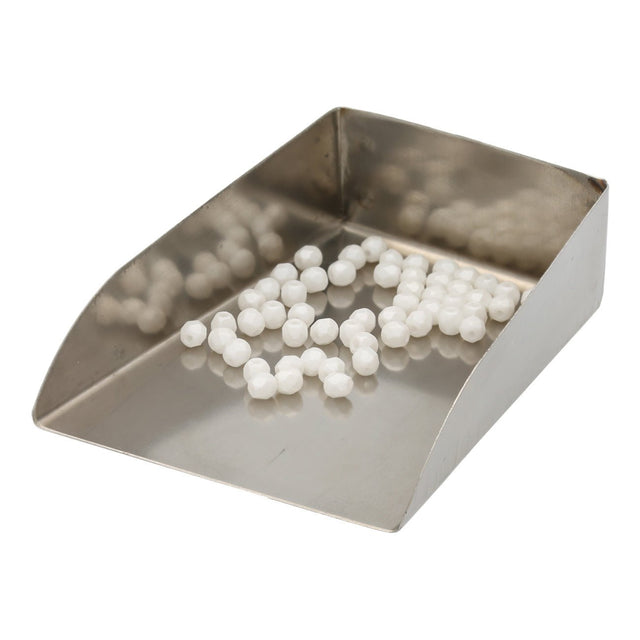 Fire polished 3 mm Glasperlen - Powdery Pastel White - PerlineBeads