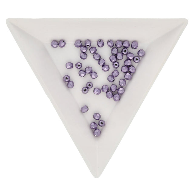 Fire polished 3 mm - Saturated Metallic Ballet Slipper - PerlineBeads